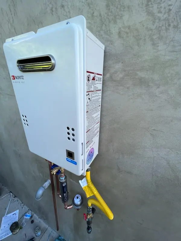 Tankless water heater installation for Grand Sprute homes